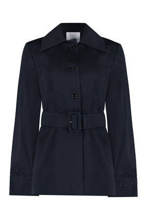 Belted cotton jacket-0